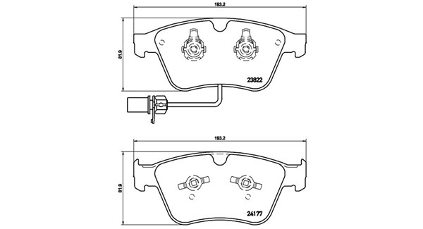 Brake Pad Set, disc brake (363700405003)