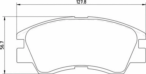 Brake Pad Set, disc brake (363700200044)