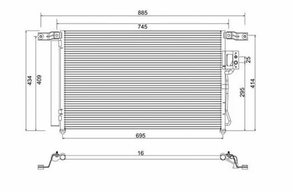 Condenser, air conditioning (359003220900)