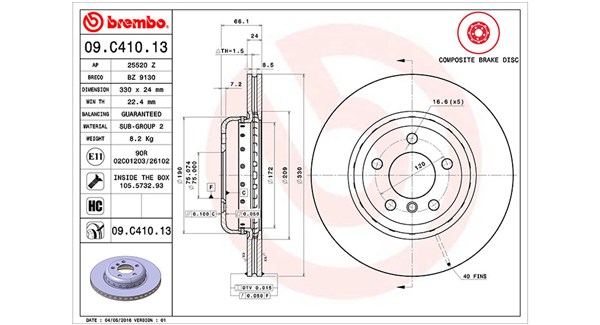 Brake Disc (360406131404)
