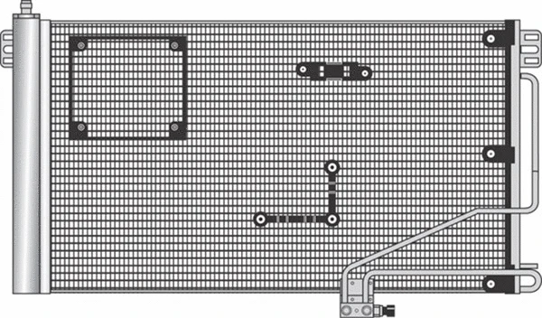 Condenser, air conditioning (350203370000)