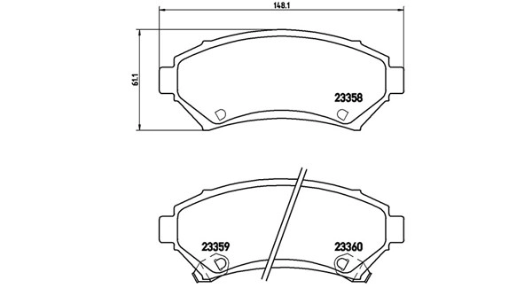 Brake Pad Set, disc brake (363700459028)