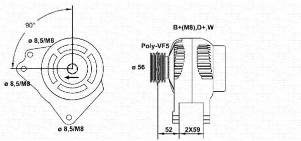 Alternator (943355025010)