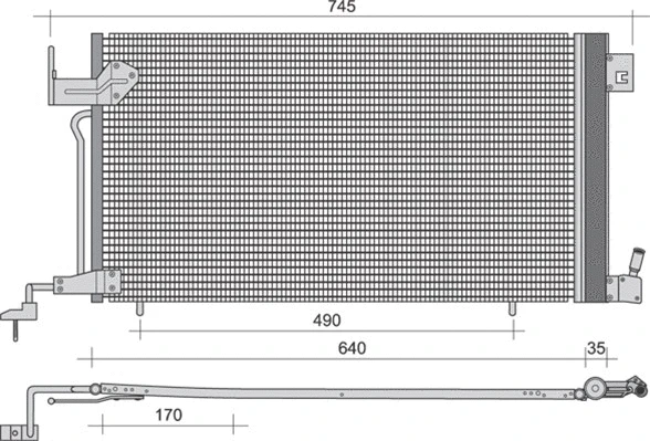 Condenser, air conditioning (350203397000)