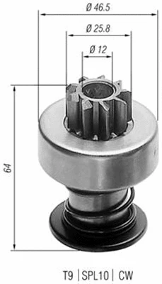 Pinion, starter (940113020023)