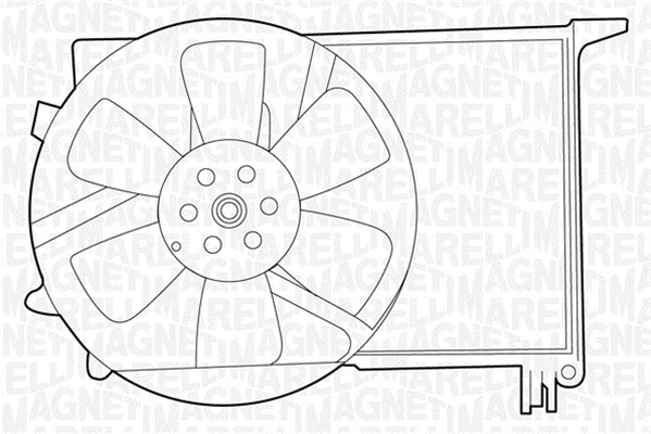 Fan, engine cooling (069422212010)