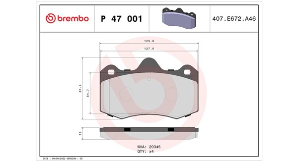 Brake Pad Set, disc brake (363700447001)