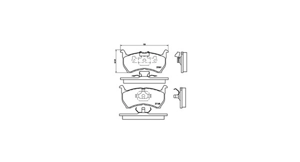 Brake Pad Set, disc brake (363700449004)