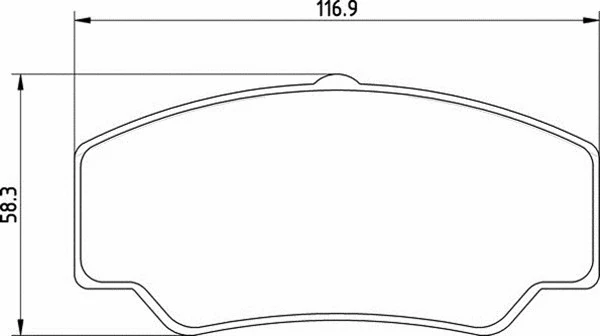 Brake Pad Set, disc brake (363700200348)