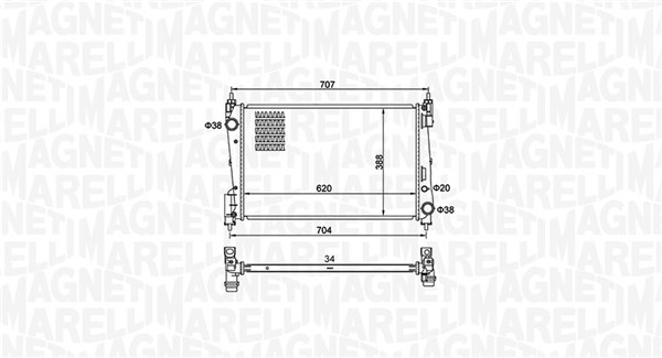 Radiator, engine cooling
