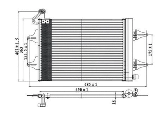 Condenser, air conditioning (359003221710)