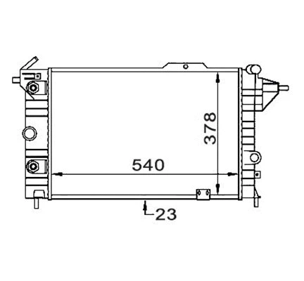 Radiator, engine cooling (359000300600)
