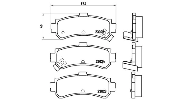 Brake Pad Set, disc brake (363700456035)