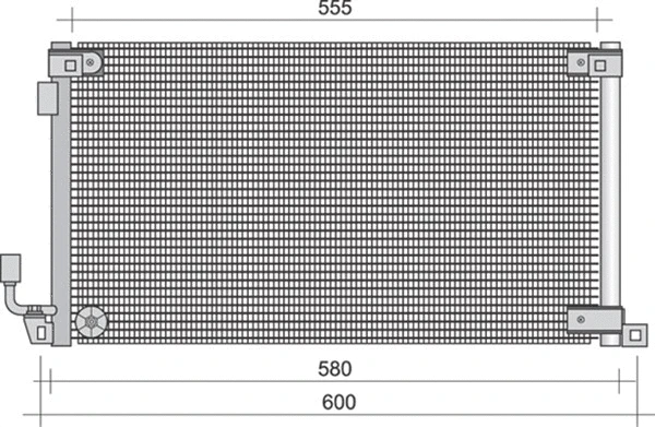 Condenser, air conditioning (350203285000)