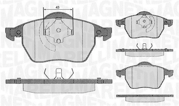 Brake Pad Set, disc brake (363916060137)