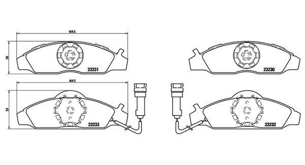 Brake Pad Set, disc brake (363700415003)
