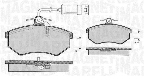 Brake Pad Set, disc brake (363916060599)