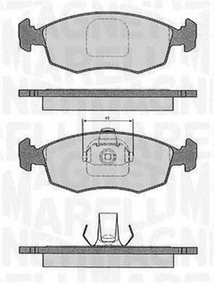 Brake Pad Set, disc brake (363916060233)