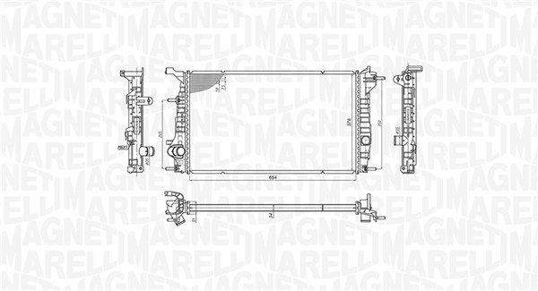 Radiator, engine cooling