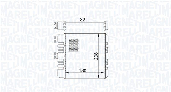 Heat Exchanger, interior heating (350218418000)