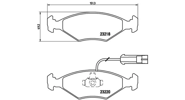 Brake Pad Set, disc brake (363700423056)