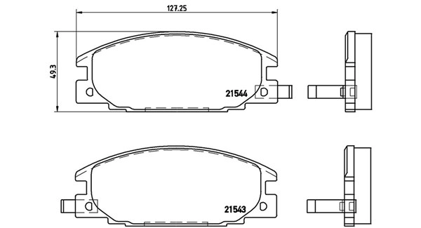 Brake Pad Set, disc brake (363700459015)
