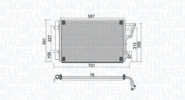Condenser, air conditioning (350203951000)