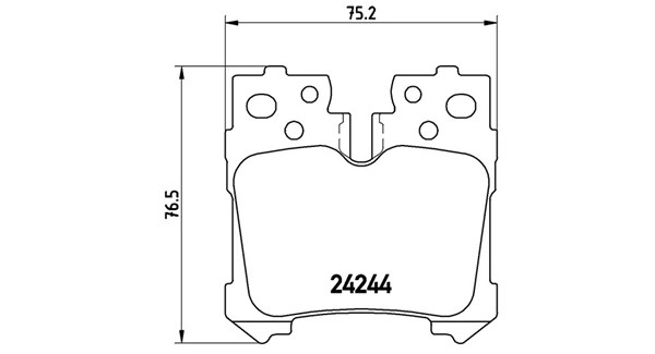 Brake Pad Set, disc brake (363700483076)