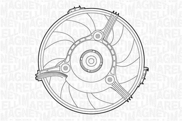 Fan, engine cooling (069422263010)