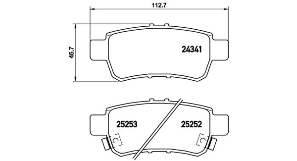 Brake Pad Set, disc brake (363700428062)