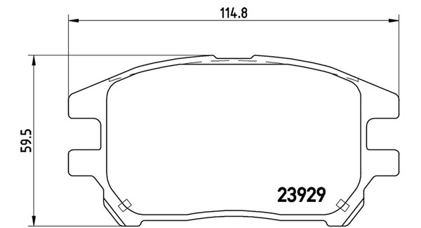 Brake Pad Set, disc brake (363700456050)