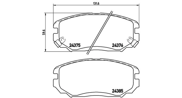 Brake Pad Set, disc brake (363700430038)