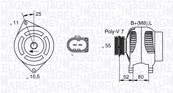 Alternator (063535250200)