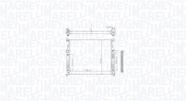 Radiator, engine cooling (350213212500)