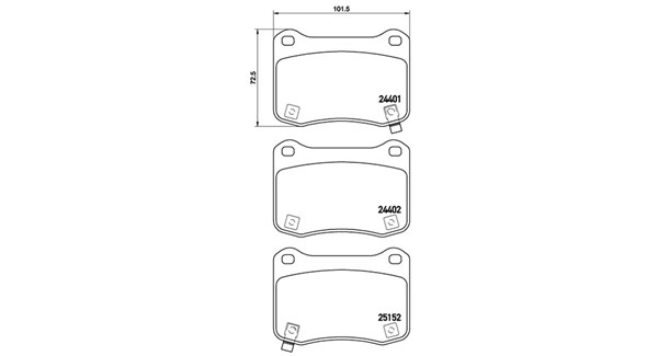 Brake Pad Set, disc brake (363700483134)
