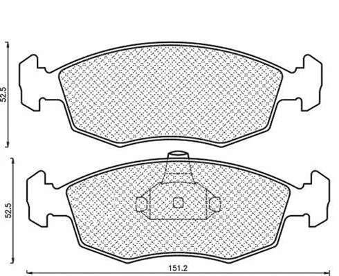 Brake Pad Set, disc brake (430216171103)