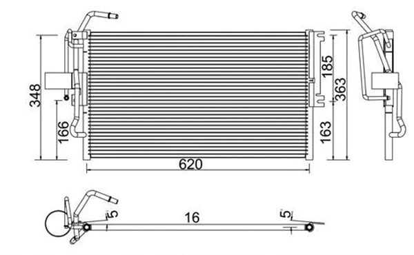 Condenser, air conditioning (359003221270)