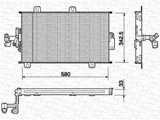 Condenser, air conditioning (350203100000)