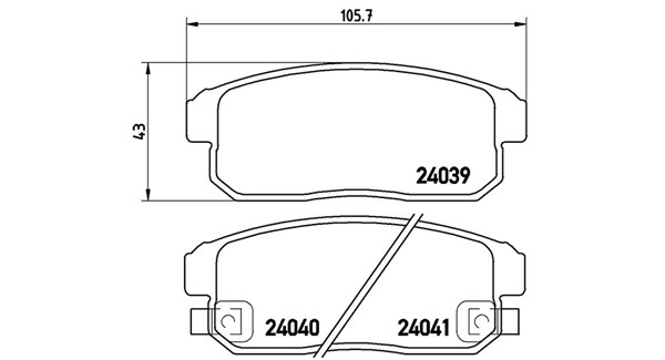 Brake Pad Set, disc brake (363700410005)