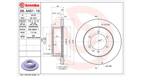 Brake Disc (360406072200)