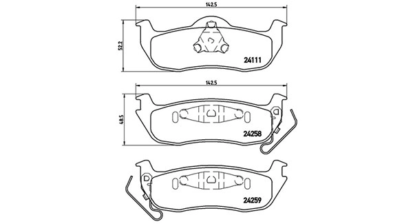Brake Pad Set, disc brake