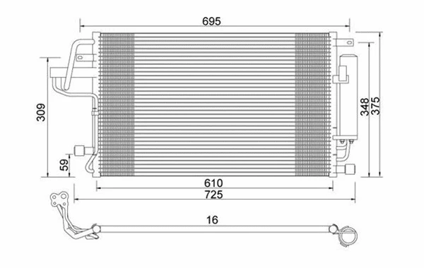 Condenser, air conditioning (359003220890)