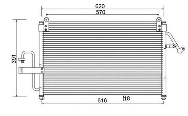 Condenser, air conditioning (359003220500)