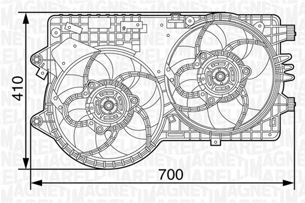Fan, engine cooling (069422453010)