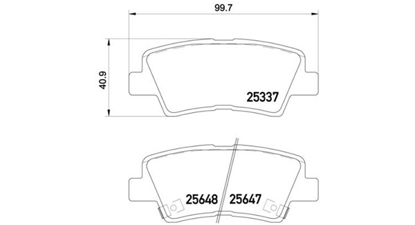 Brake Pad Set, disc brake (363700430054)