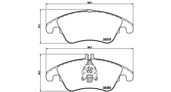 Brake Pad Set, disc brake (363700550069)