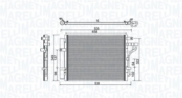 Condenser, air conditioning (350203981000)