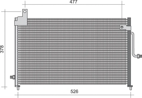 Condenser, air conditioning (350203331000)