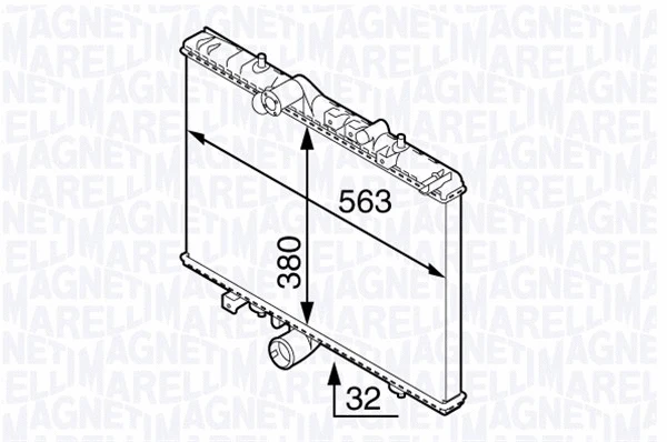 Radiator, engine cooling (350213138300)