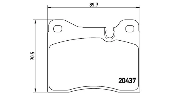 Brake Pad Set, disc brake (363700406002)